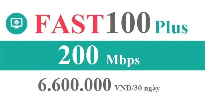 Gói Cước internet Cáp Quang Viettel FAST 100 Plus