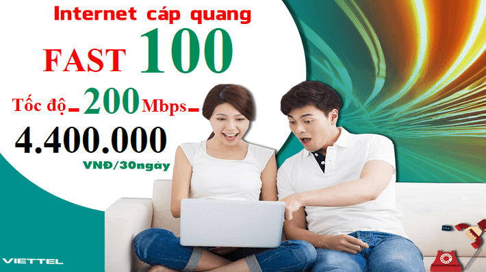 Gói Cước internet Cáp Quang Viettel FAST 100