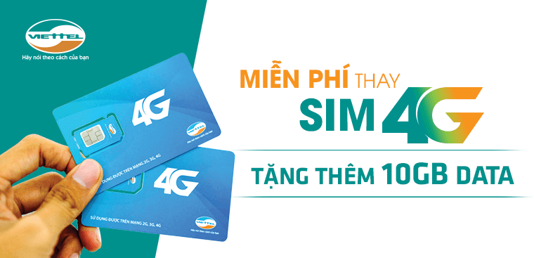 Viettel Bình Tân hỗ trợ đổi sim 4G miễn phí