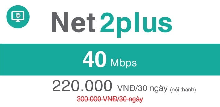 Gói Cước internet Cáp Quang Viettel NET2 PLUS (Nội Thành)