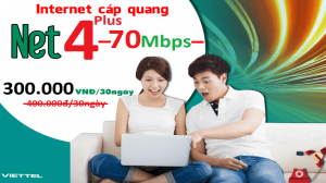 Gói Cước internet Cáp Quang Viettel NET4 PLUS (Nội Thành)