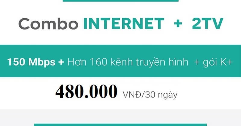 Combo Internet Và Truyền Hình Viettel NET 5 Plus (150Mbps)