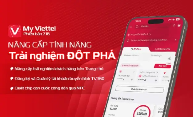My Viettel 7-18 Nâng cấp tính năng, trải nghiệm đột phá