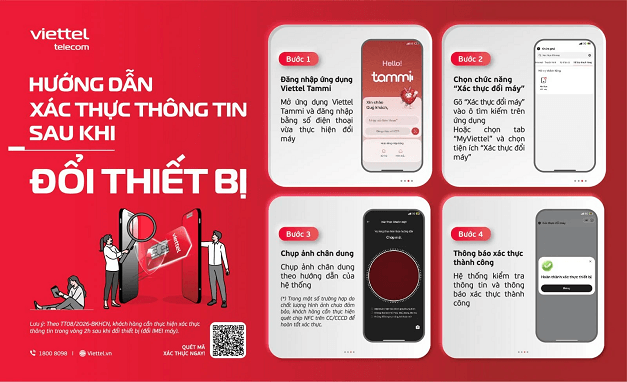 Hướng dẫn chi tiết các bước xác thực thông tin sau khi đổi thiết bị