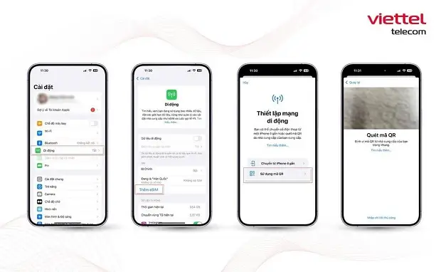 Hướng dẫn kích hoạt eSIM trên điện thoại iPhone